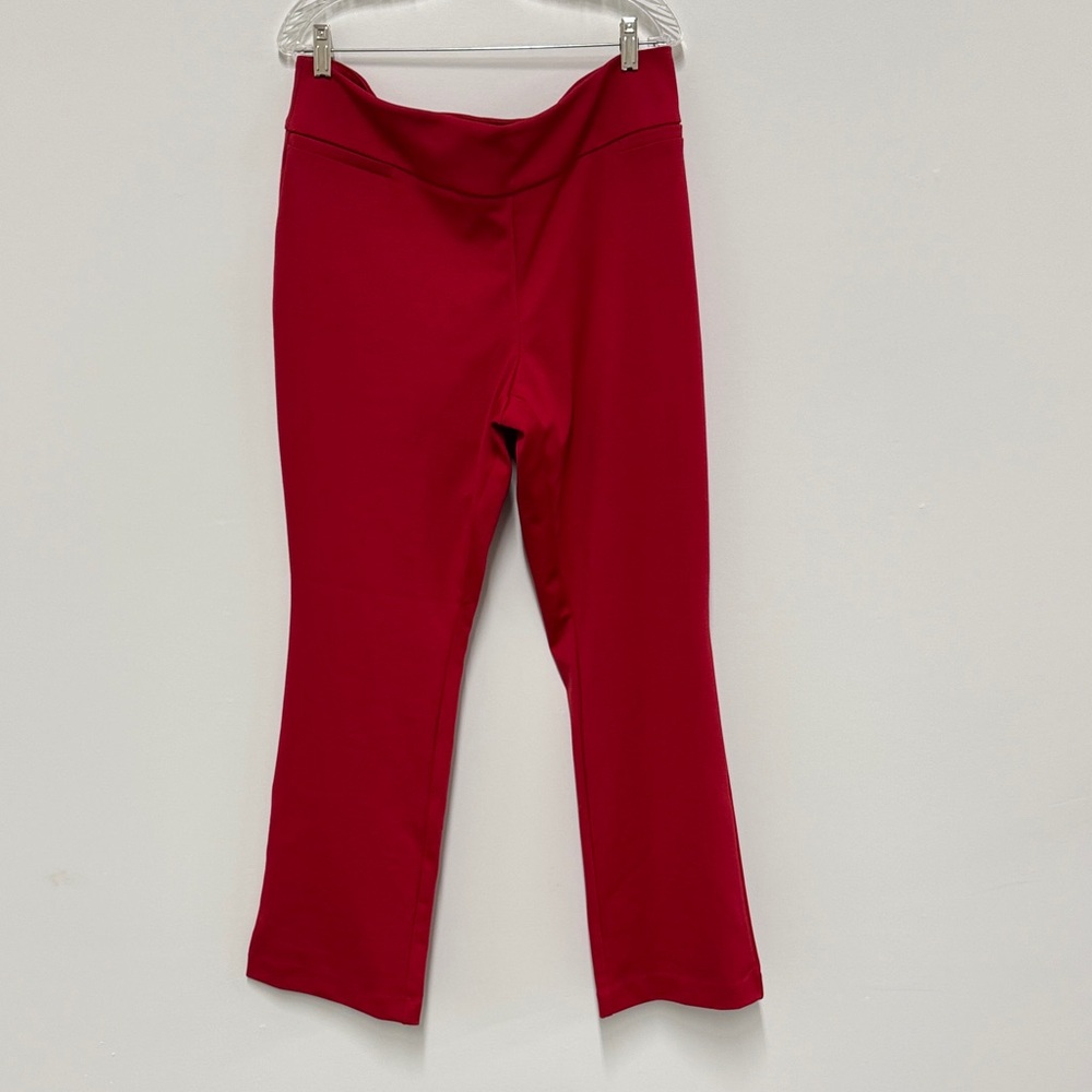 New York & Company Bold Red Flared Pants